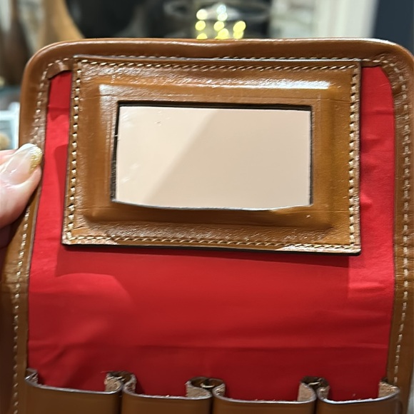 Boldrini Selleria Genuine Florentine Vacchetta Leather Vintage Cosmetics Bag 🔥🔥 - Picture 16 of 16